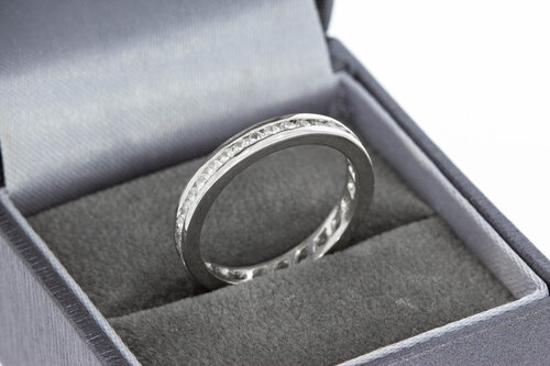 14 Karaat gouden Eternity damesring - 17,2 mm