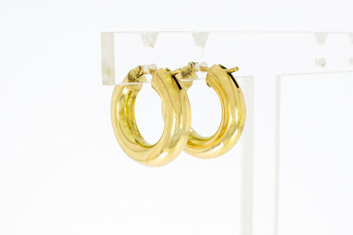 18 Karaat gouden Creolen dames - 2 cm