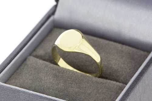 Pink ring dames 14 karaat goud - 17 mm