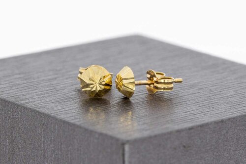 14 Karaat Bol gouden oorknopjes - 0,5 cm