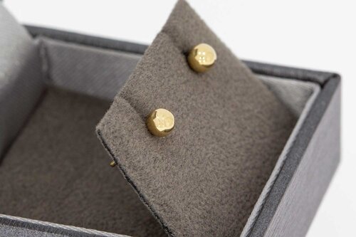 14 karaat gouden oorbelletjes - 0,4 cm