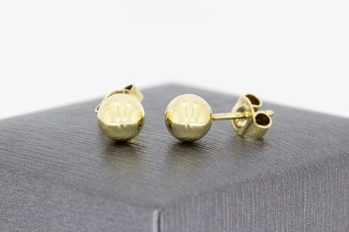 14 Karaat gouden oorknopjes - 0,6 cm