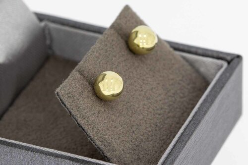 14 Karaat gouden oorknopjes - 0,6 cm
