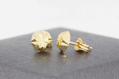 14 Karaat gouden bol oorknopjes - 0,6 cm