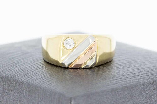 14 Karaat gouden dames Pinkring - 14,8 mm