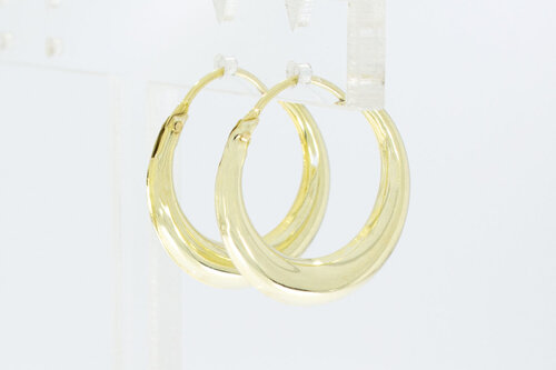 Dames oorringen 14 Karaat goud - 2 cm