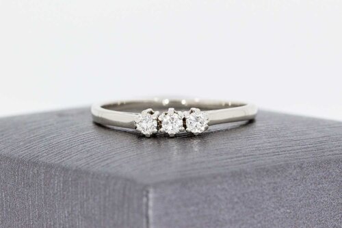 14 Karaat dames diamantring - 17,2 mm