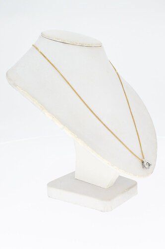 18 Karaat witgouden hanger dames