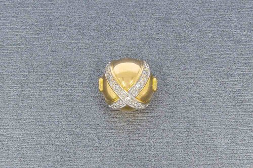 Diamant ketting hanger 18 Karaat - 1,5 cm