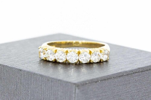 14 Karaat dames ring met Zirkonia - 17,5 mm
