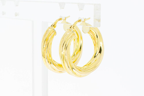 14 Karaat gouden oorringen dames - 2,4 cm