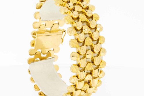 18 Karaat gouden vintage dames armband - 19,3 cm