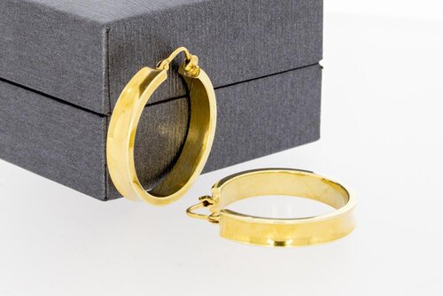 14 Karaat geel gouden Creolen - 2,5 cm