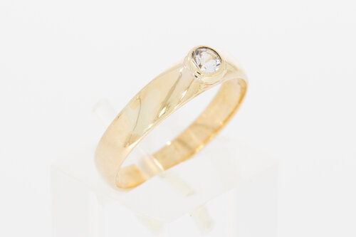 14 Karaat Zirkonia dames ring - 17,7 mm