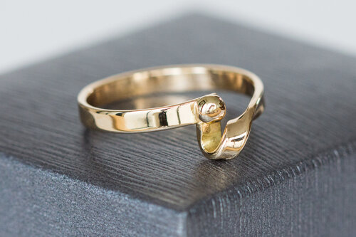 14 karaat geelgouden Dames ring - 17,7 mm