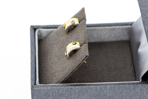 Dames Oorstekers 14 Karaat goud - 0,8 cm