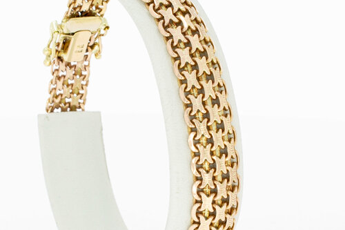 Brede  armband 14 Karaat goud - 19,8 cm