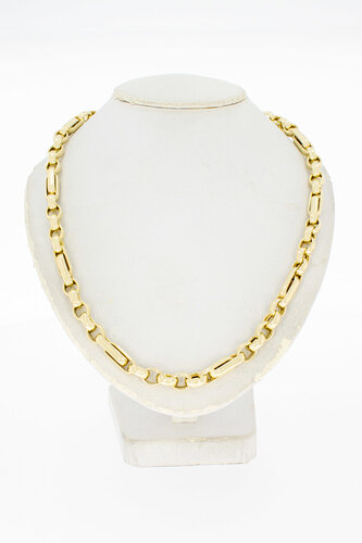 14 Karaat geel gouden Anker ketting - 47 cm