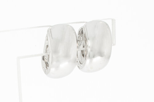 18 Karaat witgouden dames oorbellen - 1,9 cm