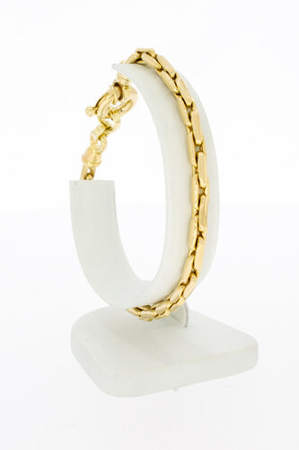 14 Karaat geelgouden Anker-armband - 21,6 cm