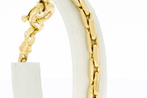 14 Karaat geelgouden Anker-armband - 21,6 cm