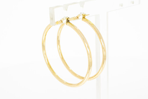 14 Karaat gouden oorringen dames - 4 cm