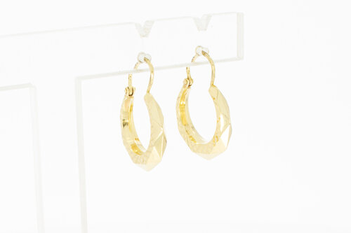 Vintage 14 Karaat goud Creolen - 1,7 cm