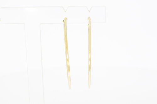 14 Karaat geel goud oorringen - 4,3 cm