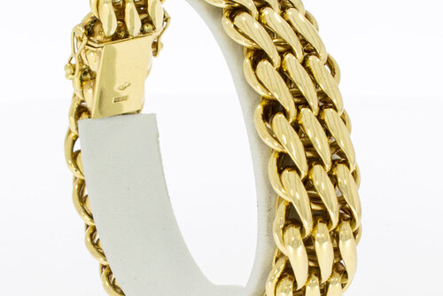 14 Karaat Gevlochten armband - 20,7 cm
