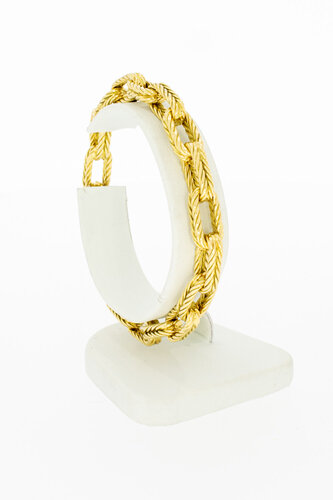 Geelgouden 18 karaat  Anker Armband - 19,5 cm