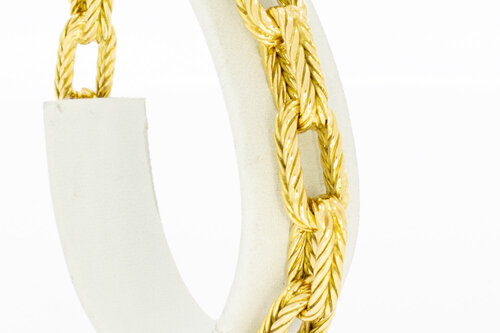 Geelgouden 18 karaat  Anker Armband - 19,5 cm