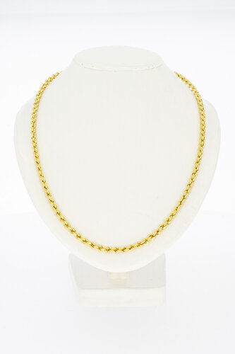 18 kaart goud Koordketting - 52,4 Cm