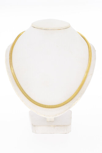 Gevlochten ketting 18 Karaat goud - 45,7 cm