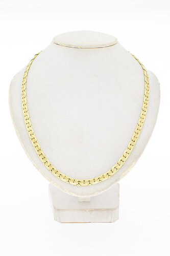 14 Karaat gouden platte Gourmet Collier - 43,3 cm