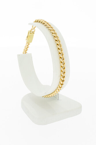 14 Karaat goud Gourmet armband - 19,7 cm