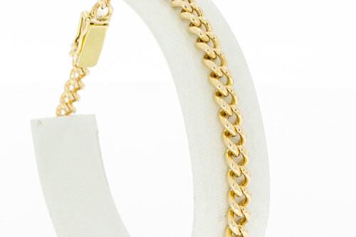 14 Karaat goud Gourmet armband - 19,7 cm