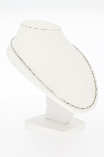 Venetiaanse 18 Karaat witgouden Ketting - 51,1 cm