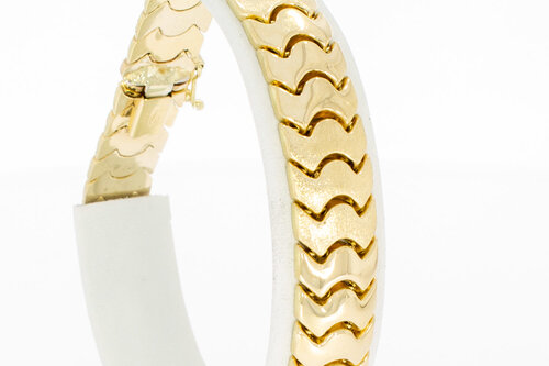 14 Karaat platte Vintage armband - 20,6 cm