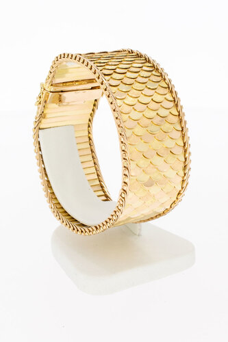 14 Karaat brede Vintage armband - 18,9 cm