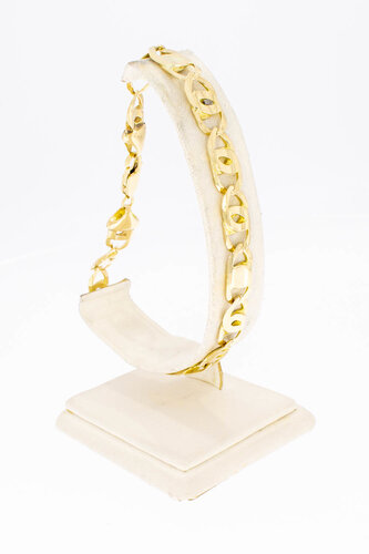 14 Karaat Valkoog heren armband - 24,5 cm