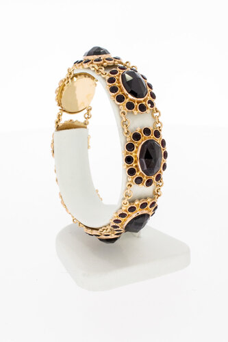 14 Karaat Granaat armband - 19 cm