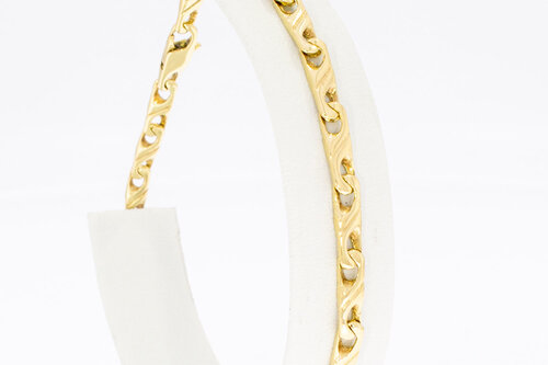 Staafjes armband 14 Karaat goud - 21,1 cm
