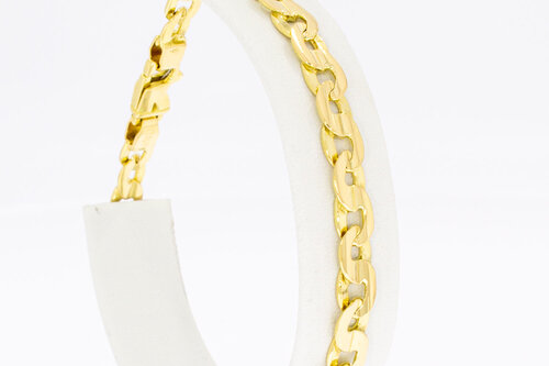 18 Karaat platte Koningsarmband - 20,3 cm