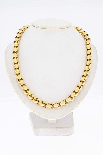 Jasseron ketting 14 Karaat goud - 45 cm