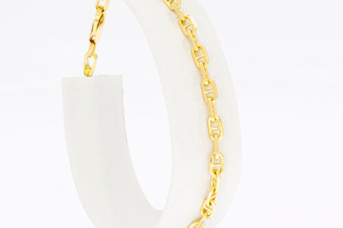 18 Karaat Anker schakelarmband - 18,4 cm