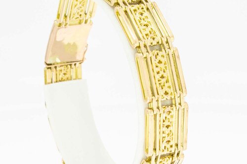 14 Karaat goud Vintage armband - 19,8 cm