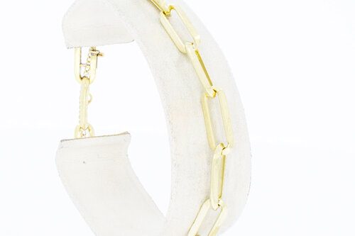 14 Karaat gouden Closed forever armband - 20 cm