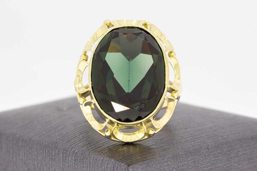 Vintage 14 Karaat goud dames ring - 18,2 mm