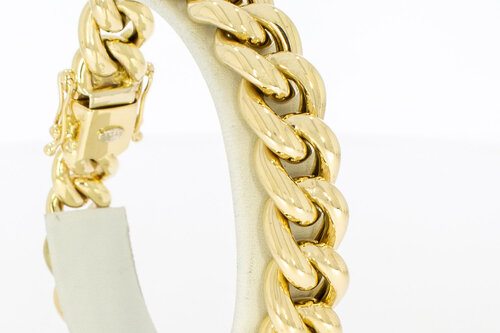 Gourmet armband 14 Karaat goud - 21,2 cm