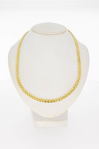 14 Karaat gouden Staafjes Collier - 44,5 cm